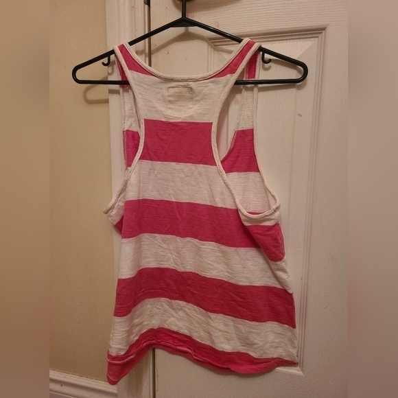 NWOT Hollister Pink White Stripes  Tank Top Size Large - Picture 3 of 4